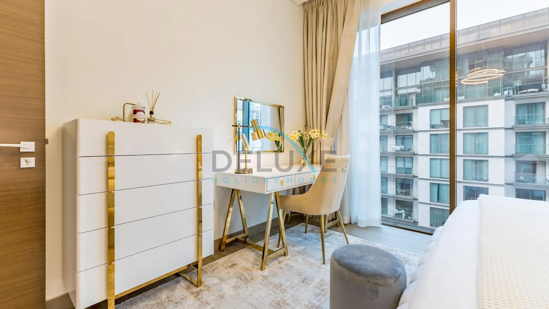 Apartment Bright 1Br In Sobha Hartland Greens Phase II Building 01, Nad Al Sheba By Deluxe Holiday Homes Dubai United Arab Emirates